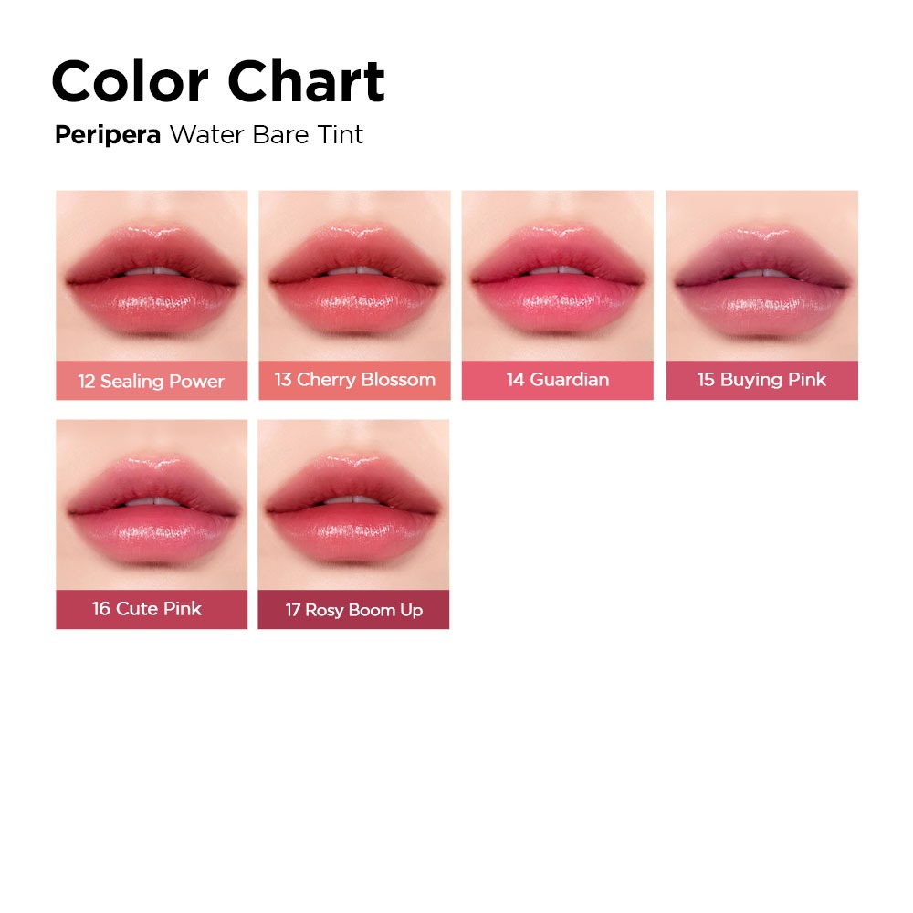 [PERIPERA] Son Tint Bóng Nhẹ Lâu Trôi Water Bare 13 Màu (3.7g) | BigBuy360 - bigbuy360.vn