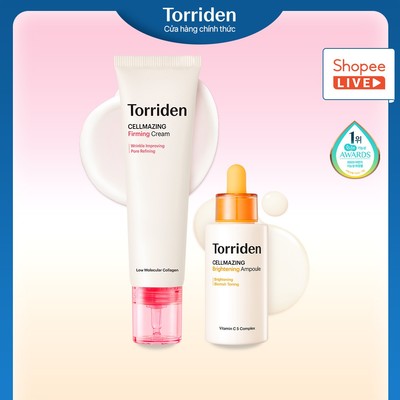 [ Torriden Live ] [SET] Kem dưỡng săn chắc da và Tinh chất dưỡng trắng sáng da CELLMAZING, 60ml+30ml