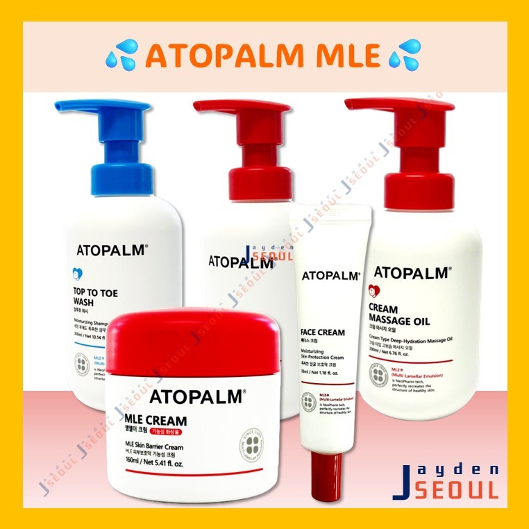 ATOPALM | Bộ sưu tập MLE - Kem dưỡng da MLE, Kem dưỡng da mặt, Sữa dưỡng thể, Sữa dưỡng thể dạng gel làm dịu, Sữa rửa mặt từ đầu đến chân, Dầu massage dạng kem