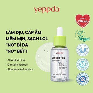 Serum cấp ẩm, làm dịu, giảm mụn Yeppda AHA + BHA + PHA Ampoule Serum 50ml