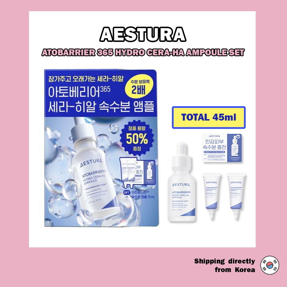❤️ [AESTURA] Aestura Atobarrier 365 Hydro Cera-Ha Ampoule Set / Tổng cộng 45ml