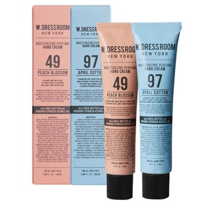  Set 1 + 1 Kem Dưỡng Da Tay W Dress Room Perfume Hand Cream 50ml Set 49 Peach Blossom + 97 April Cotton 