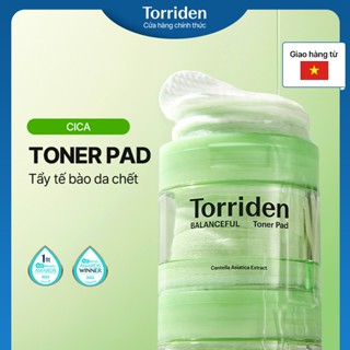 [Torriden Chính hãng] Toner Pad hàng ngày BALANCEFUL CICA, 180ml, 60 miếng, Toner Pad