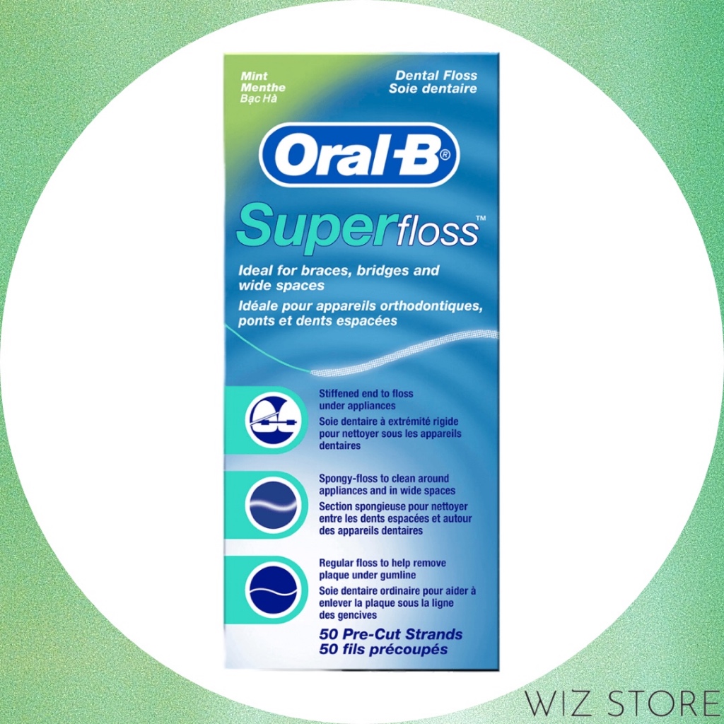 [Oral-B] Super Flos Dental Flos Mint 50M