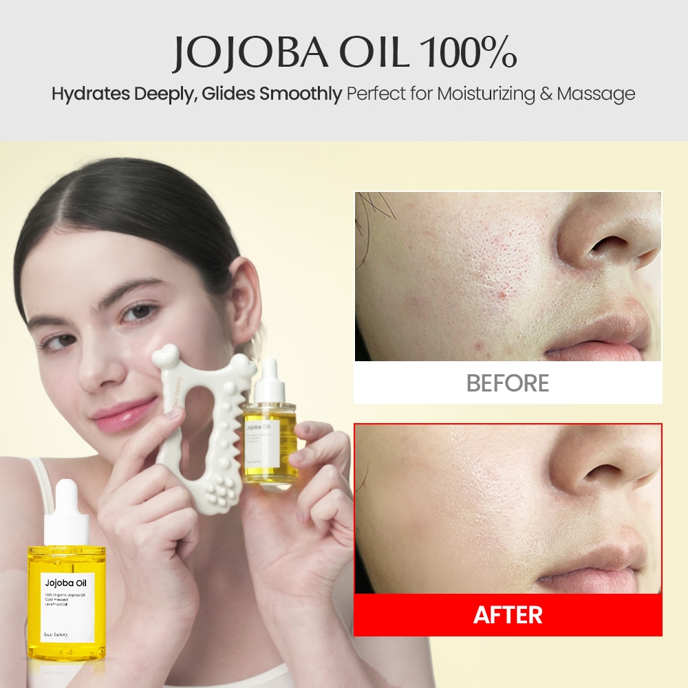 [face factory _ Official Store] Dầu Massage mặt / mặt Jojoba / dầu Jojoba 100% / ép lạnh / Kbeauty