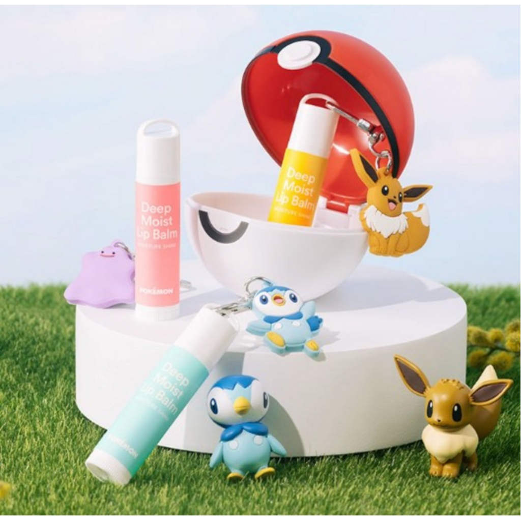 [Vellment] Son dưỡng môi Pokémon Keyring 4.5g | Ditto / Eevee / Piplup | K-Beauty