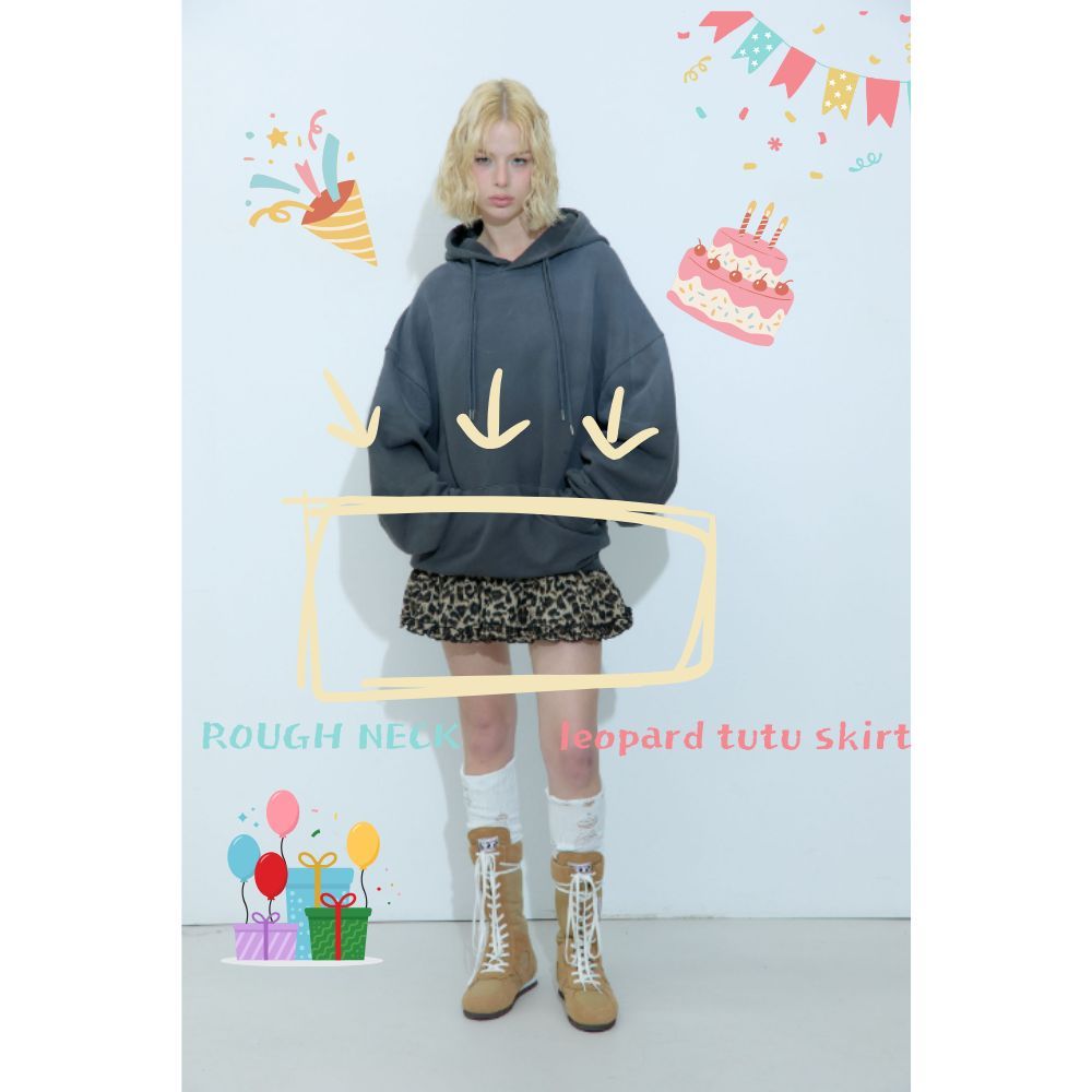 Váy người nổi tiếng Hàn Quốc, quần áo nổi tiếng Hàn Quốc, váy tutu da báo cổ tròn, váy báo, váy tutu