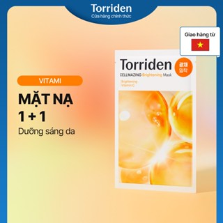 [Torriden Chính hãng] Mặt nạ giấy dưỡng trắng sáng da CELLMAZING chứa Vitamin C, 1+1 miếng, Mask