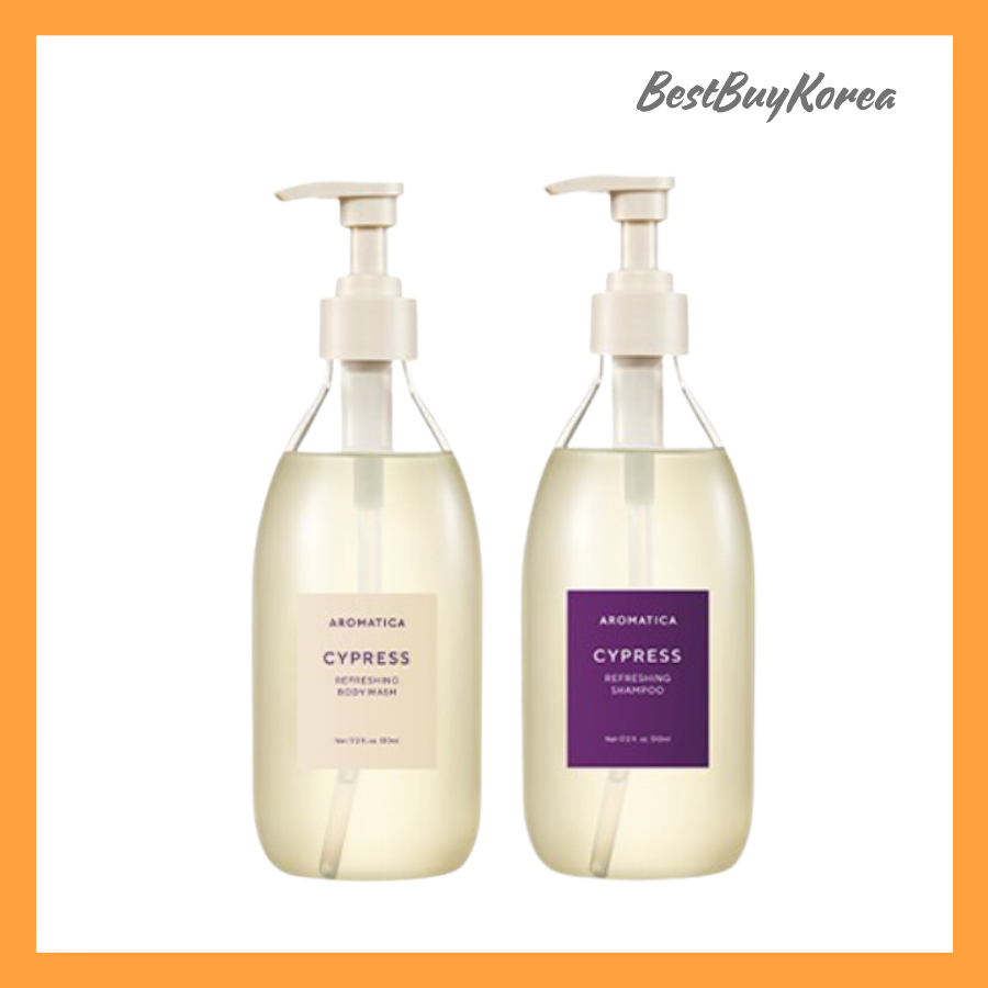 Sữa tắm và dầu gội Aromatica Cypress Refreshing 510ml