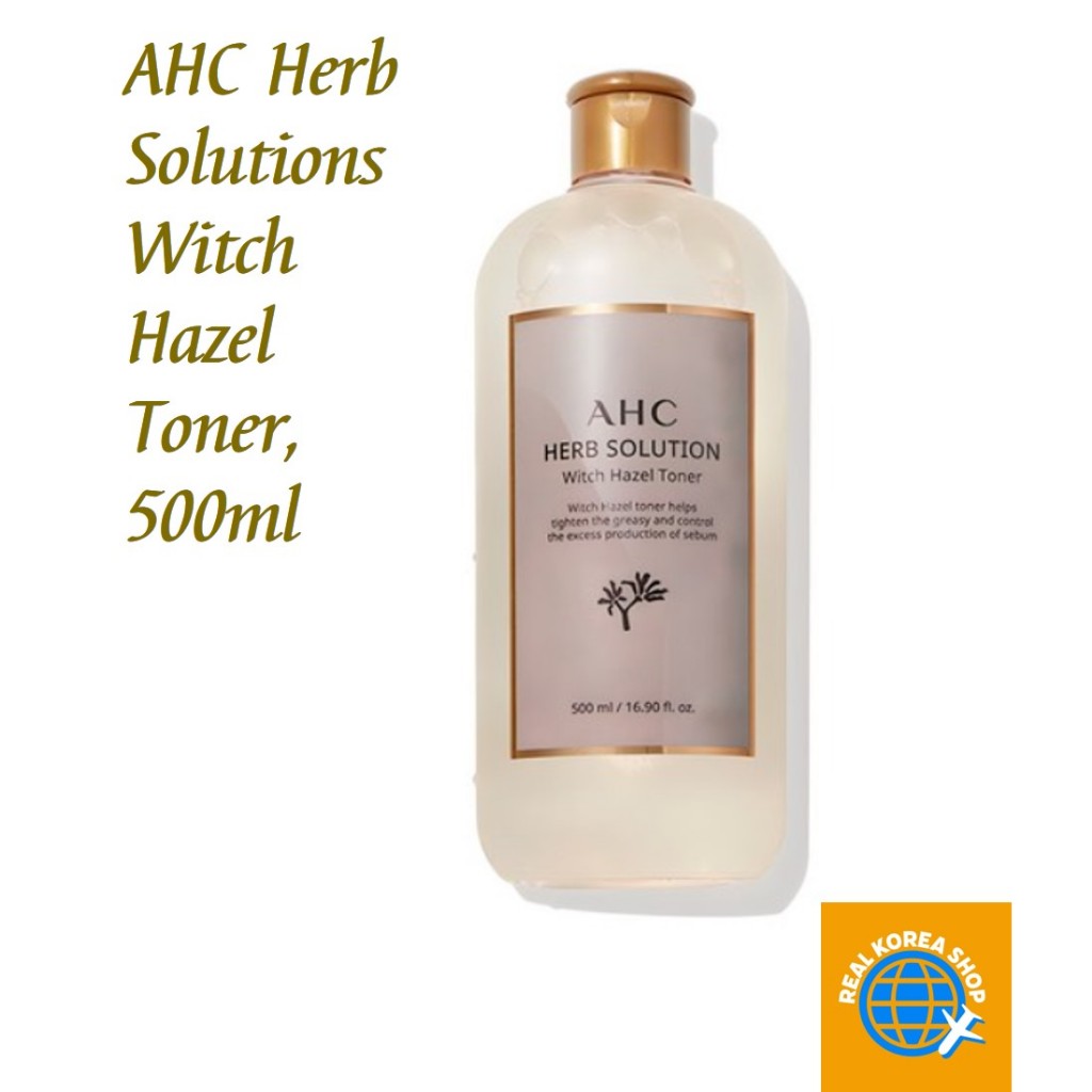 [Ahc] Herb Solutions Witch Hazel Toner, 500ml