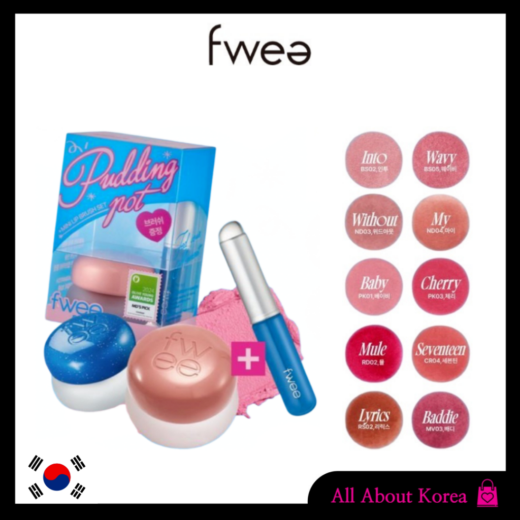 [FWEE]LIP&CHEEK BLURRY PUDDING POT 35colors, ỐNG LIP & CHEEK 35 màu