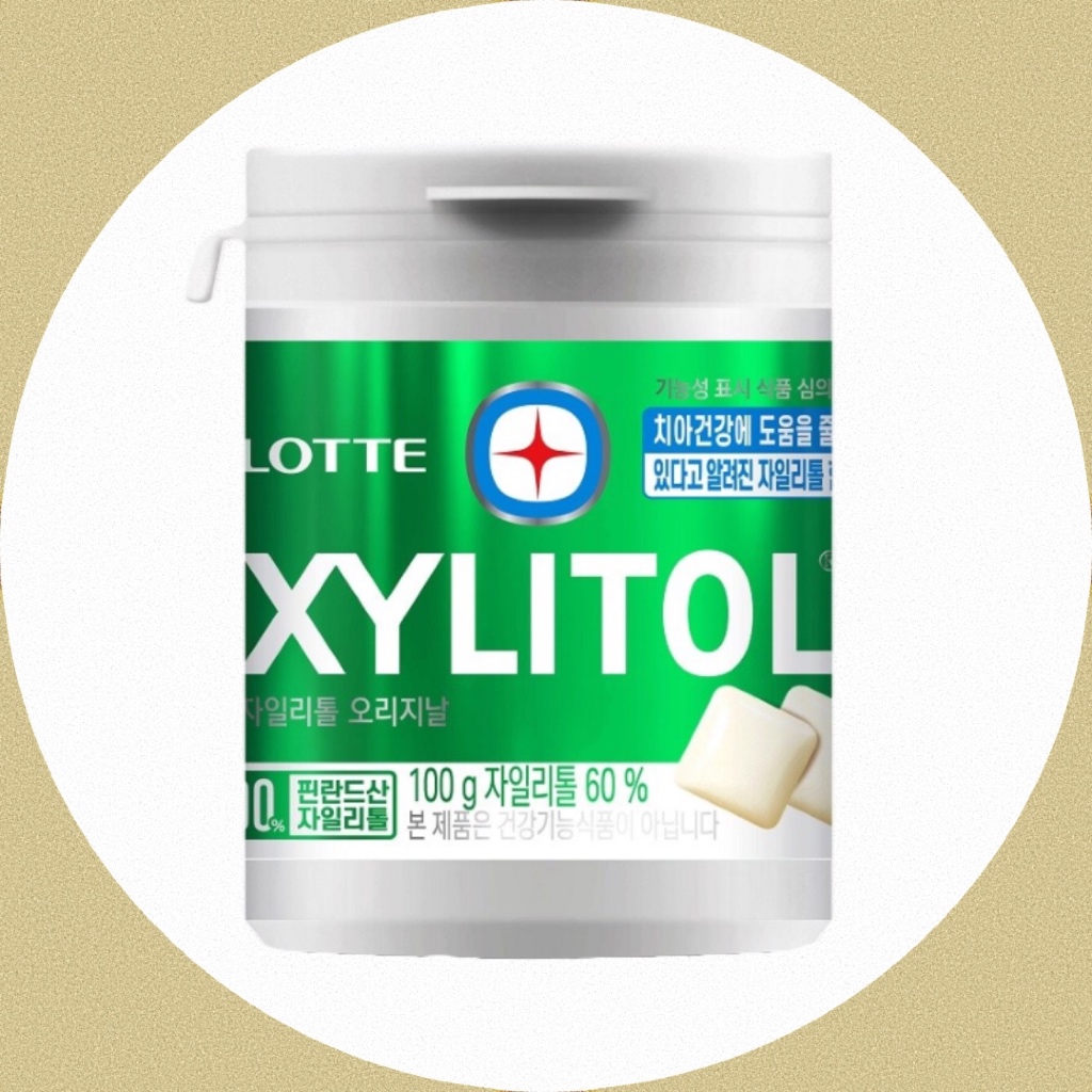 [Lotte] Xylitol Original Nhai Ngọt 100g