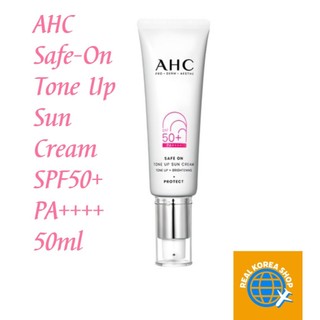  AHC Kem Chống Nắng Nâng Tông An Toàn spf50 + pa + + + + 50ml   AHC  Safe-On  Tone Up  Sun Cream SPF50 + PA++++ 50ml 