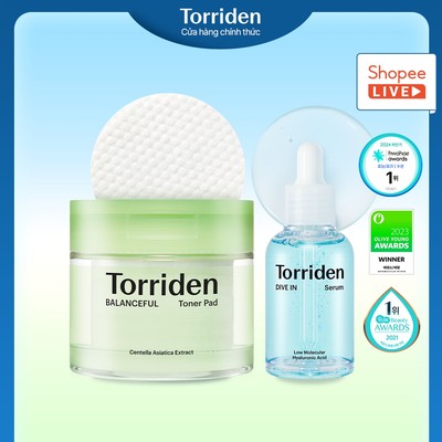 [ Torriden Live ] [SET] Serum DIVE IN và pad BALANCEFUL CICA, 50ml+60miếng