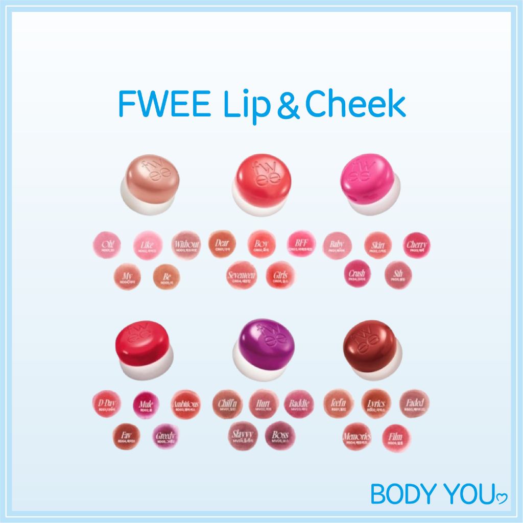 [FWEE] Lip & Cheek Blurry Pudding Pot Lip and Cheek Tint 35 Màu