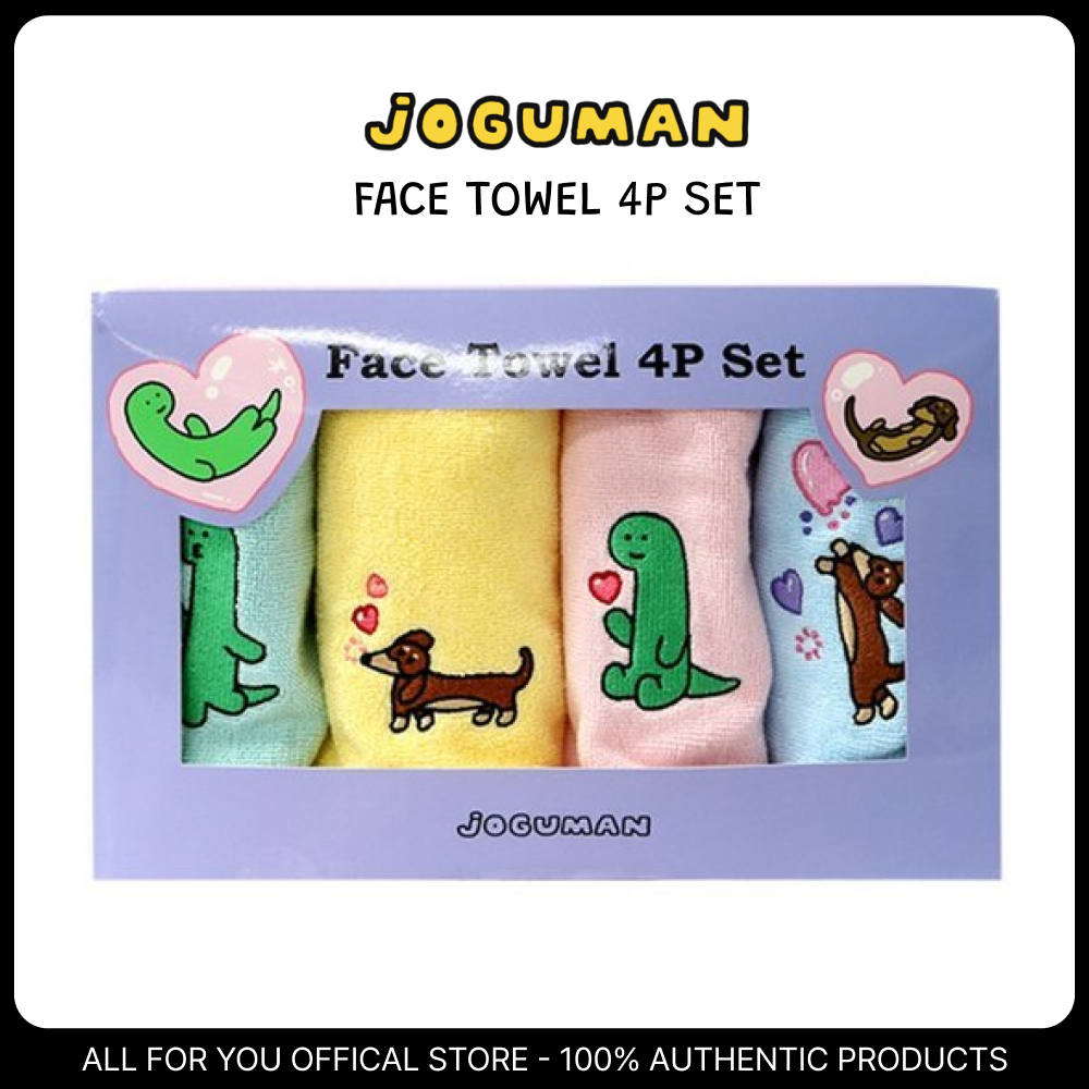 [JOGUMAN STUDIO] Bộ khăn mặt 4P
