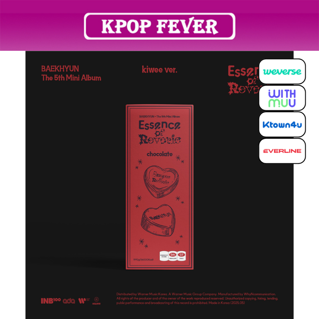 EXO BAEKHYUN [Essence of Reverie] Platform Album (kiwee Ver.) / 5th Mini Album + POB