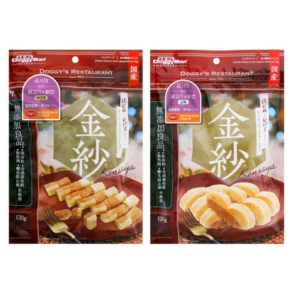 [DoggyMan] Kinsaya for Dogs 120g / Thịt ức gà và gan