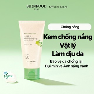   SKINFOOD Official  Kem chống nắng vật lý Berry Soothing Physical Sunscreen 50ml SPF 50+ PA++++   Giúp da trắng sáng rạng rỡ   Kem chống nắng siêu dịu nhẹ không gây kích ứng   Bảo vệ da khỏi tia UV và bụi mịn 