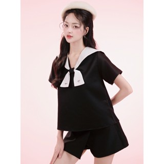 Set đồ nữ phối nơ quần giả váy KIERA set thiết kế AGUJA