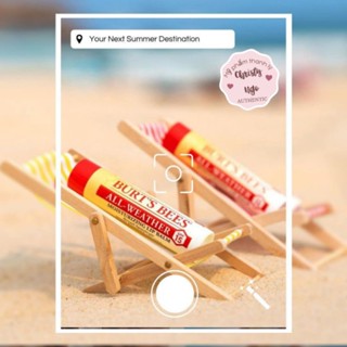   EXP 2027   UNBOX  SON DƯỠNG MÔI CHỐNG NẮNG BURT BEE ALL WEATHER MOISTURIZING LIP BALM 