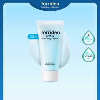[Torriden Chính hãng] [MINI] Kem dưỡng làm dịu da DIVE IN chứa Hyaluronic Acid, 20ml, Soothing Cream