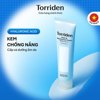   Torriden Chính hãng  Kem chống nắng dưỡng ẩm da DIVE IN chứa Hyaluronic Acid SPF 50+ PA++++ 60ml Sun Cream 