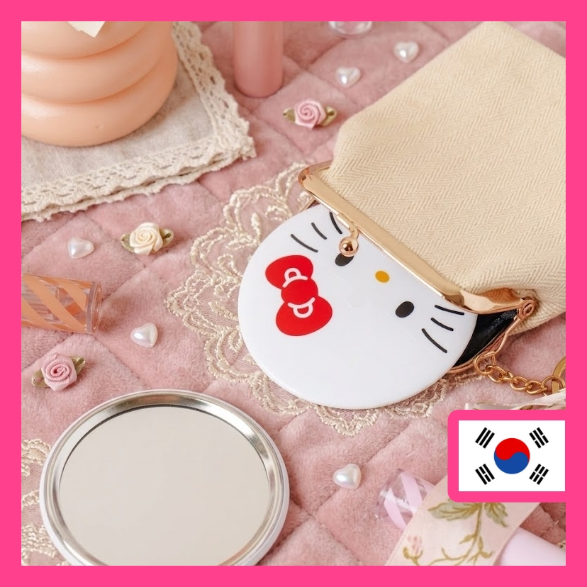 [DAISO Hàn Quốc] Gương tròn Hello Kitty