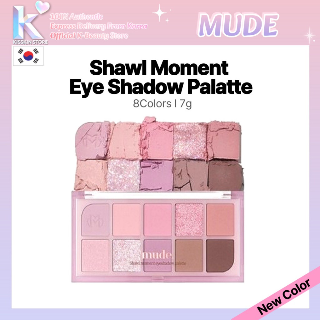 Bảng Phấn Mắt MUDE | Nhiều màu | Mềm Matte & Shimmer | Trang điểm Hàn Quốc | K-Beauty Từ Hàn Quốc