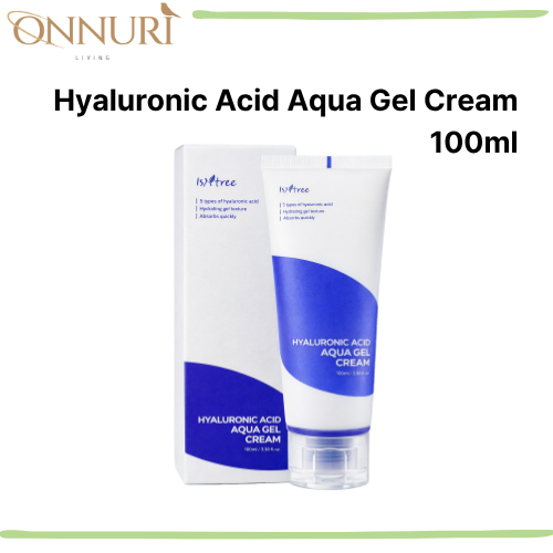 ISNTREE Kem dưỡng da Istree Hyaluronic Acid Aqua 100ml | Kem dưỡng ẩm nhẹ dưỡng ẩm cho da kết hợp và
