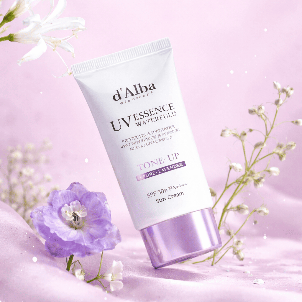 [d 'Alba] Kem chống nắng nâng tông tím d'Alba Waterfull