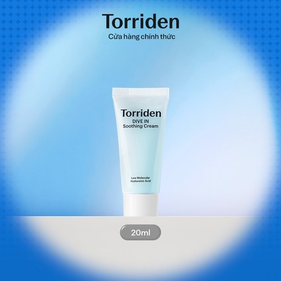 [Hàng Tặng Kèm Không Bán] [MINI] Torriden Kem dưỡng làm dịu da DIVE IN chứa Hyaluronic Acid, 20ml, Soothing Cream
