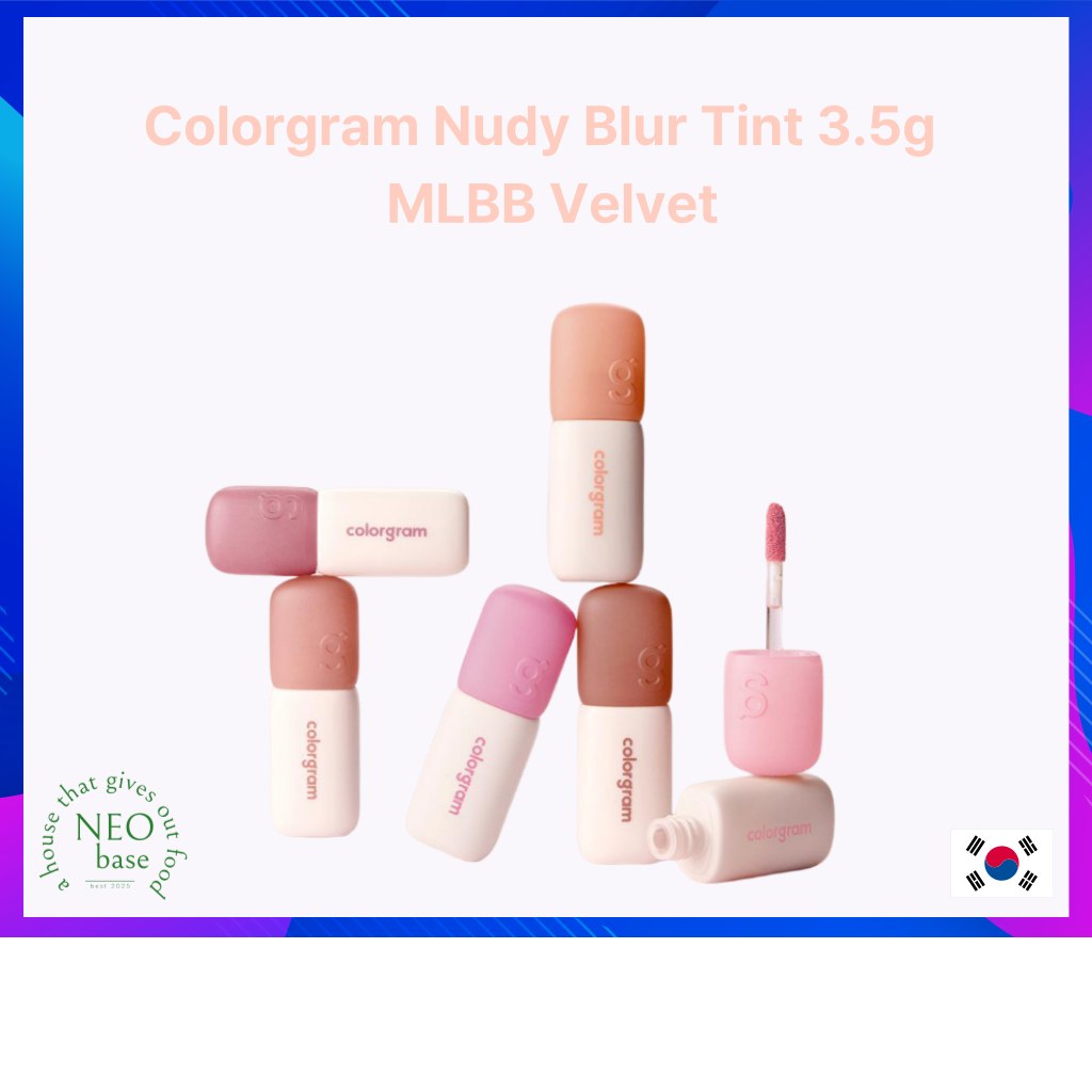 [Giải thưởng 2025] Colorgram Nudy Blur Tint 3.5g | Velvet Lip Tint MLBB Nude Blur Lip