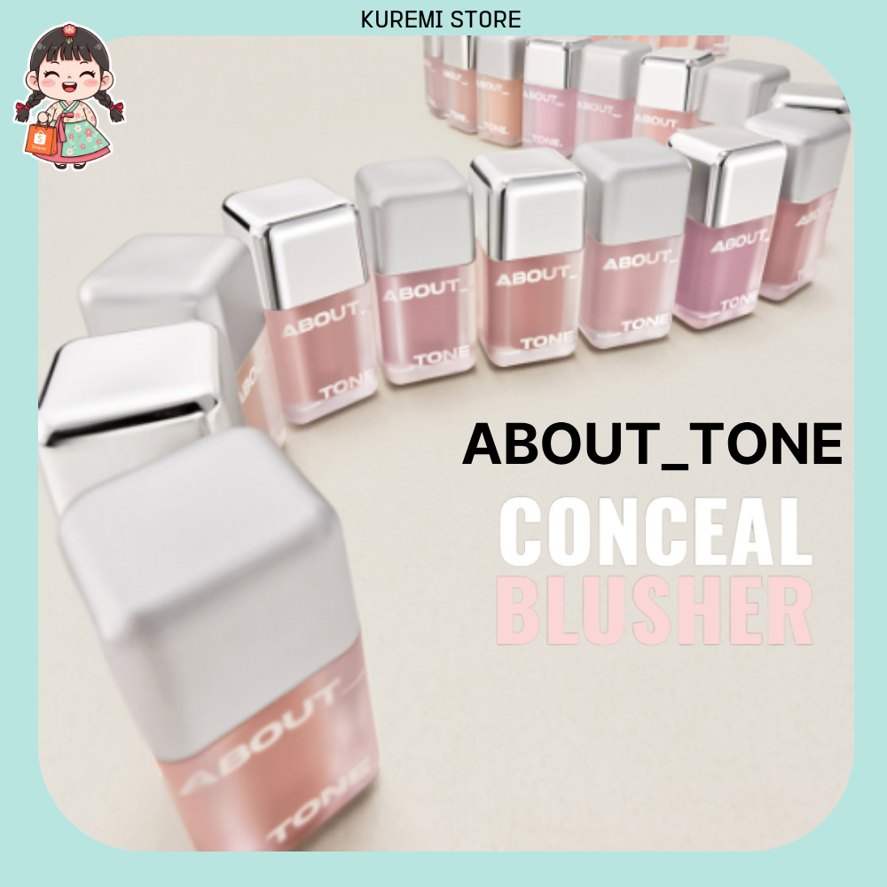 [About Tone] Má Hồng Phớt Pastel | Phấn Má Lì Mịn, Hiệu Ứng Tán Mờ Tự Nhiên