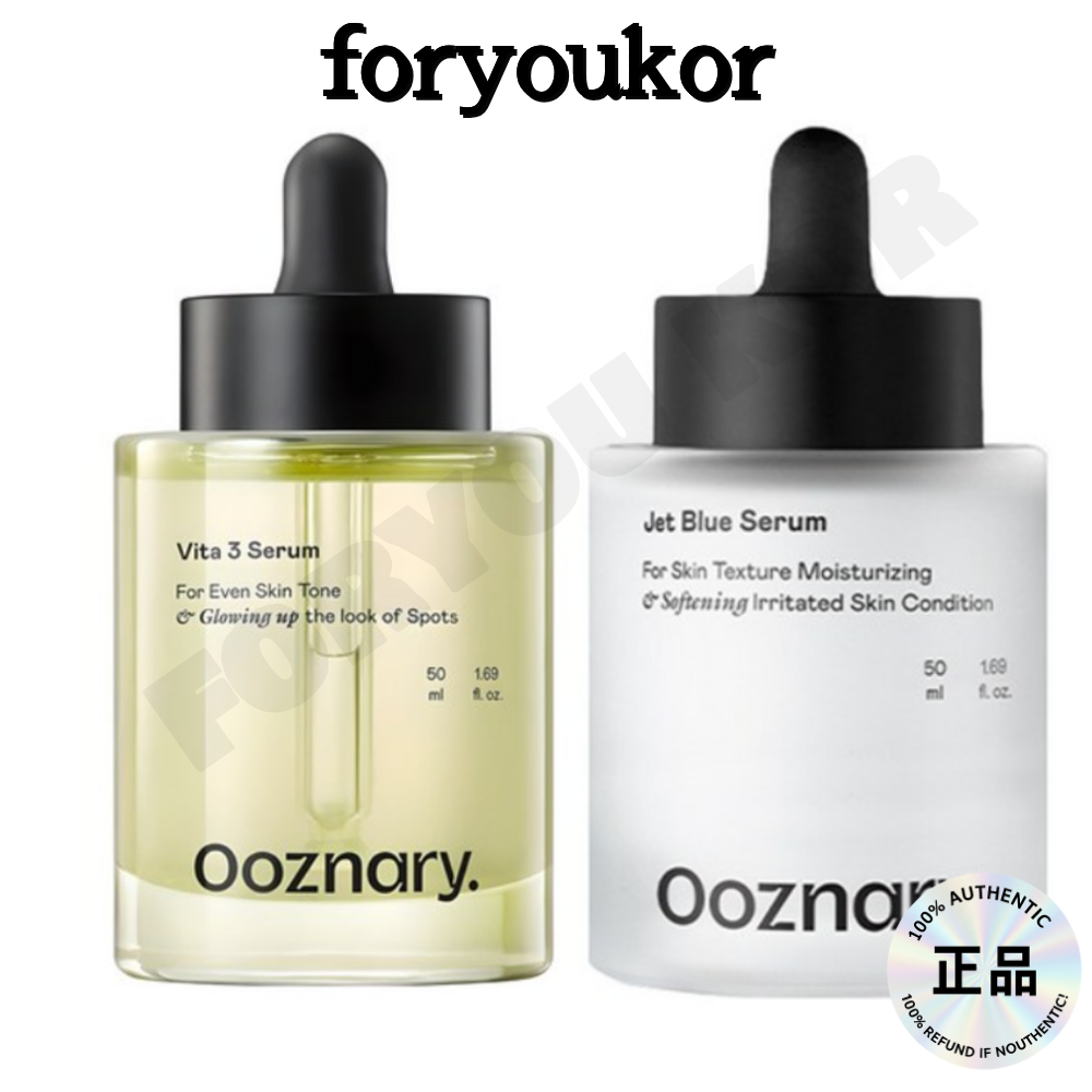 Serum Ooznary Vita 3 White Gun 50ml | Serum Jet Blue 50ml | Dưỡng ẩm & làm sáng da hàng ngày | Serum