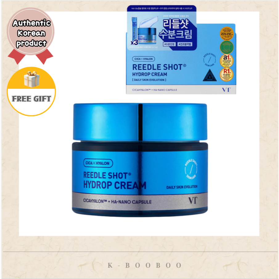 [VT] Bộ Đặc Biệt Reedle Shot Hydrop Cream 50ml (Tặng Hydrop Reedle Shot 2ml × 3)