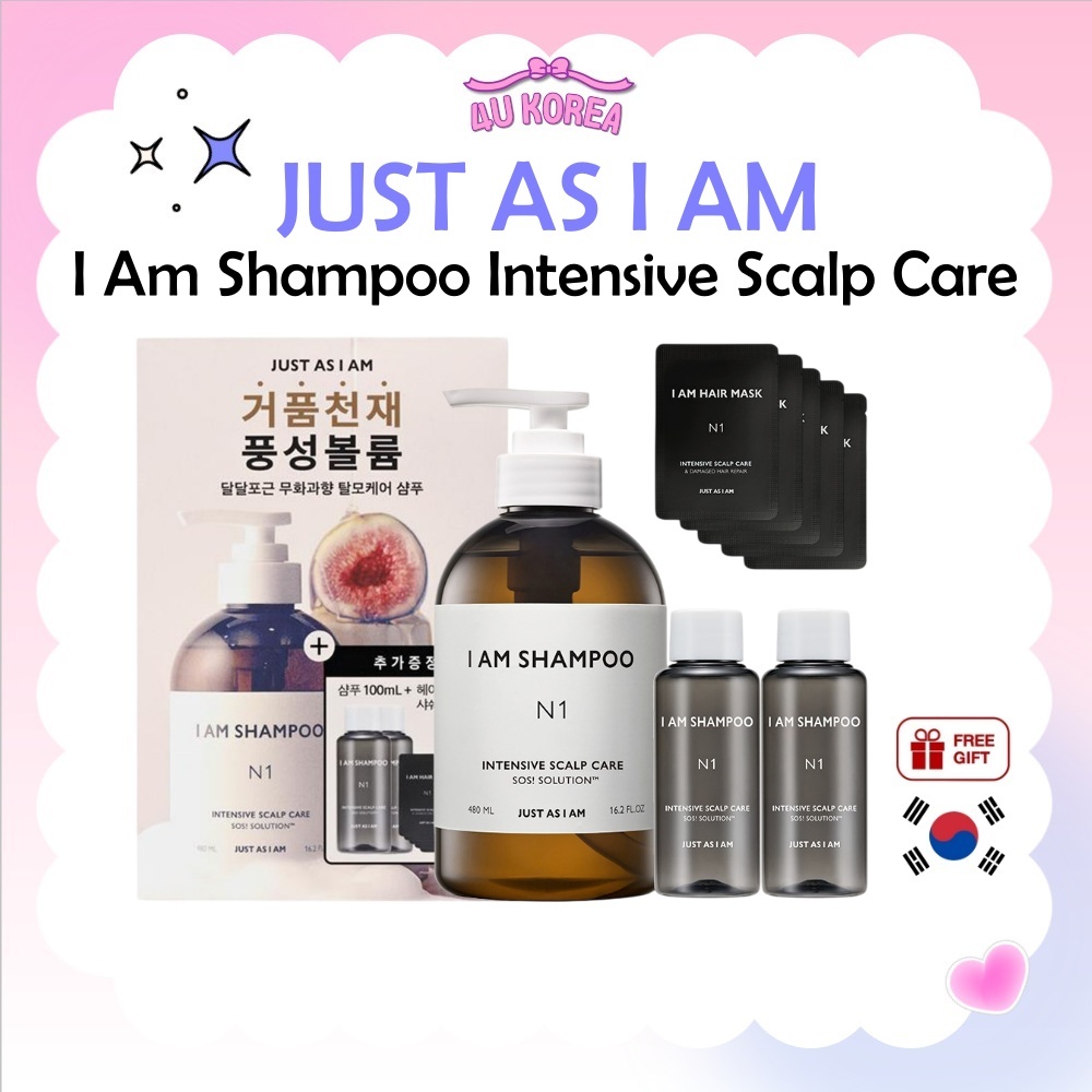JUST AS I AM I Am Dầu Gội Chăm Sóc Da Đầu Chuyên Sâu (480ml, 700ml) - 4 Mùi / K-BEAUTY