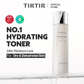   TIRTIR  Nước Hoa Hồng Dưỡng Ẩm Sâu Hydrating Milk Toner 150ml   50ml   20ml  2% Niacinamide Chamomile Chiết xuất cám gạo Ceramide Panthenol Không chứa Paraben  