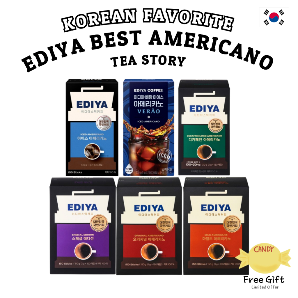 [EDIYA] Máy lấy mẫu Americano Hàn Quốc tốt nhất | 6 Loại | 5 que mỗi que | Gói mẫu | Từ Hàn Quốc