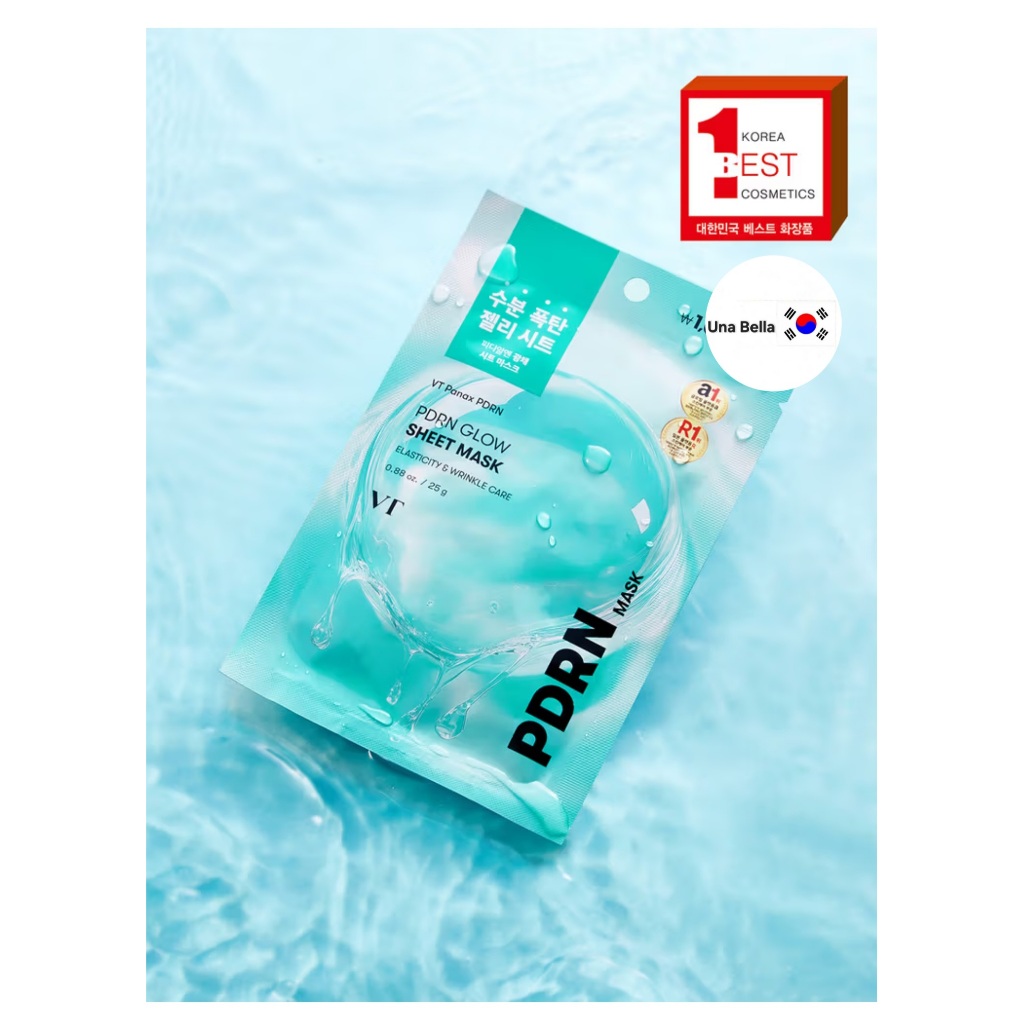 ​[VT Cosmetic] Mặt nạ tinh chất PDRN 1 cái - Vegan PDRN / Intensive Vitalizing & Radiance / Glass Sk