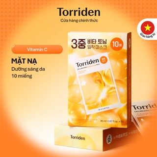   Torriden Chính hãng  Mặt nạ giấy dưỡng trắng sáng da CELLMAZING chứa Vitamin C 10 miếng Mask 