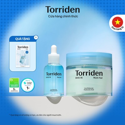 [Torriden Chính hãng] [SET] Pad và serum DIVE IN, 80miếng+50ml