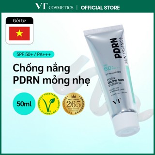   VT  Tinh Chất Chống Nắng PDRN Glow 50ml - Kem Chống Nắng Dưỡng Da Dưỡng Ẩm Không Trắng Bệch Thuần Chay Skincarehssv <Flagship Chính Hãng> 