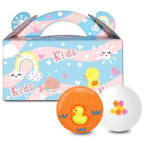 [1 + 1] ARVIANG Made in Korea Kids Bubble Bath Bar 130g x2 Lemon Citrus + Baby Powder Gentle Foaming