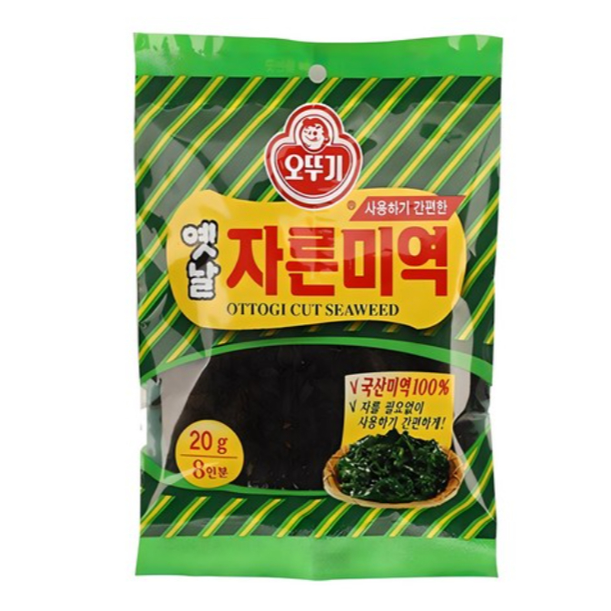 Rong biển cắt Ottogi (Miyeok) 20g | Rong biển Hàn Quốc 100% | Dễ sử dụng