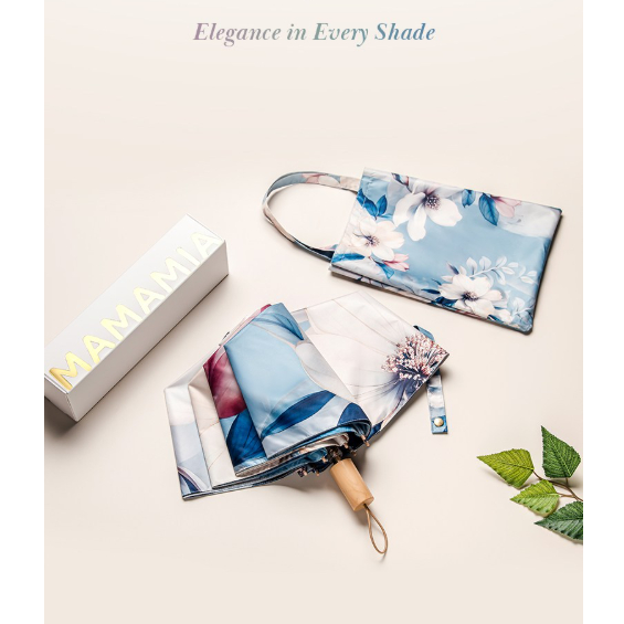 Ô chống nắng và mưa MAMAMIA Premium - UPF 50+, bảo vệ tuyệt đối khỏi tia cực tím