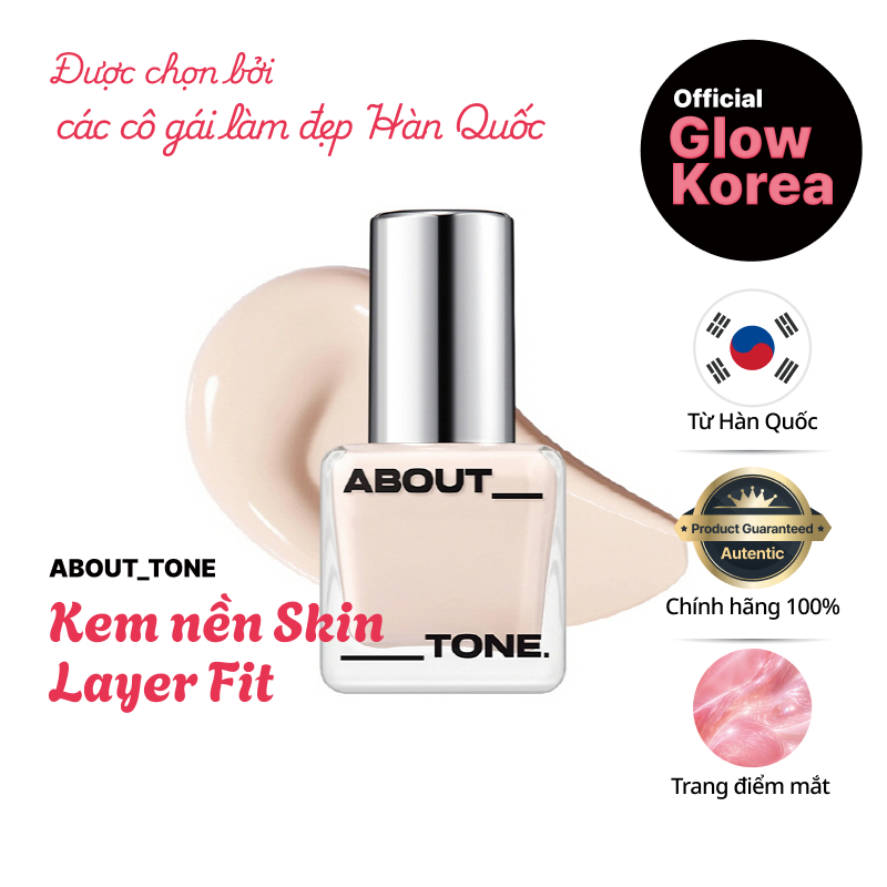 [ABOUT_TONE] Skin Layer Fit Foundation (ABOUT_TONE Kem Nền Skin Layer Fit Foundation) / 8 màu