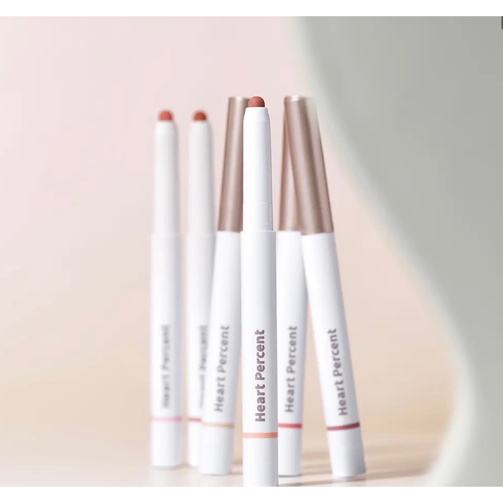 Bút Kẻ Viền Môi Heart Percent Dot On Mood Lip Pencil (24 Màu) | Son Chì Tạo Hiệu Ứng Blur, Viền Môi,