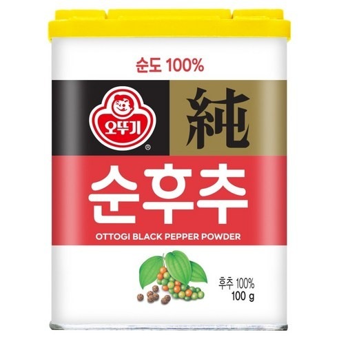 Bột Tiêu Đen Ottugi 100g Nguyên Chất Hạt Tiêu Đen Gia Vị Gia Vị Để Nấu Ăn Nhà Bếp Thiết Yếu