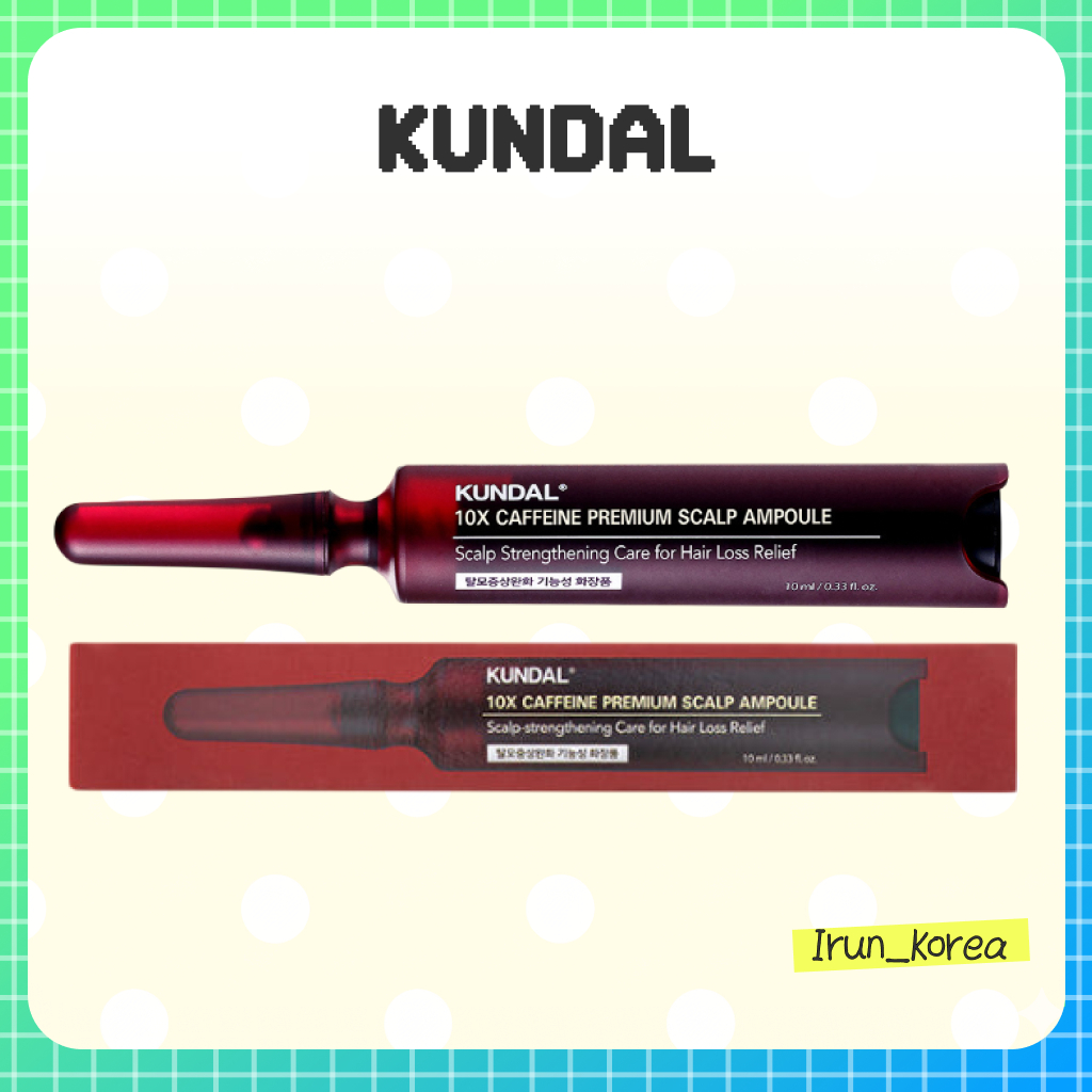 [KUNDAL] KUNDAL 10X Caffeine Da Đầu Co Giãn Rụng Tóc Ampoule 10ml